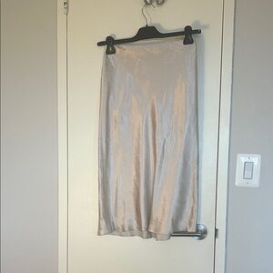 Vince satin slip skirt